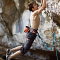 Szymon na starcie do Shaved beaver 7c fot.Mateusz Haładaj